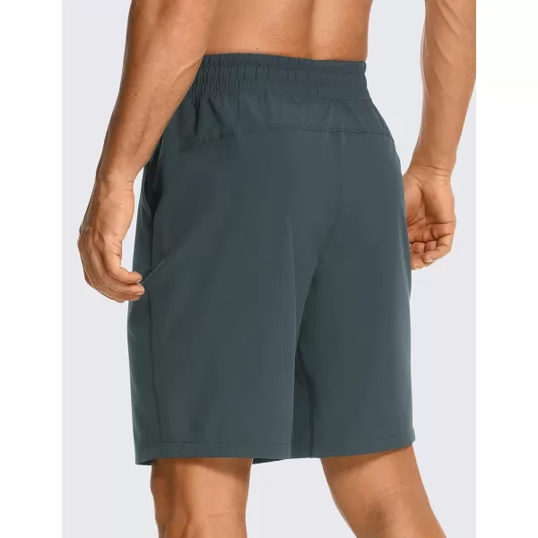 CRZ YOGA Mens Linerless Workout Shorts  5  7 Lightweight Quick Dry Running Sports Athletic Gym Shorts with PocketsMelanite