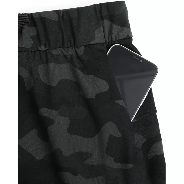 CRZ YOGA Stretch Shorts for Women Work Casual 25  Athletic Shorts with Pockets for Workout Travel Hiking GolfOlive Camouflage