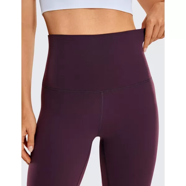 CRZ YOGA Super High Waisted Butterluxe Womens Biker Shorts 6  8  Buttery Soft Workout Yoga Shorts Over BellyDeep Purple