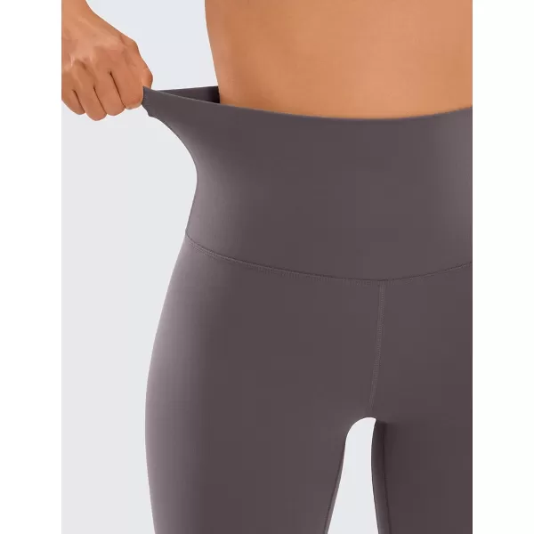 CRZ YOGA Super High Waisted Butterluxe Womens Biker Shorts 6  8  Buttery Soft Workout Yoga Shorts Over BellyTornado Grey