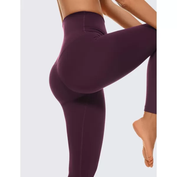 CRZ YOGA Super High Waisted Butterluxe Workout Leggings 25 28  Over Belly Buttery Soft Full Length Yoga Pants for WomenDeep Purple