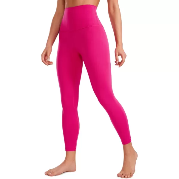 CRZ YOGA Super High Waisted Butterluxe Workout Leggings 25 28  Over Belly Buttery Soft Full Length Yoga Pants for WomenDeep Red