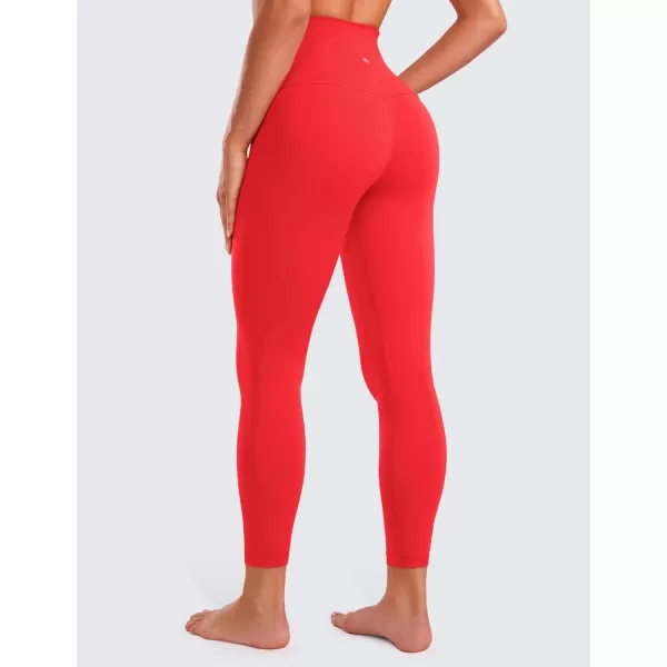 CRZ YOGA Super High Waisted Butterluxe Workout Leggings 25 28  Over Belly Buttery Soft Full Length Yoga Pants for WomenDeep Red