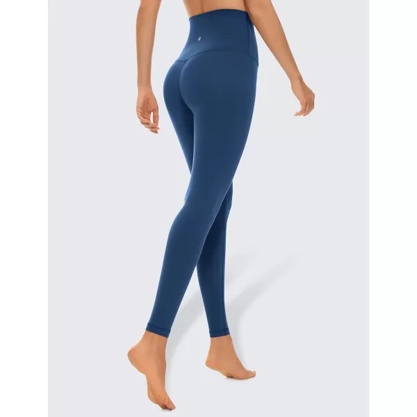 CRZ YOGA Super High Waisted Butterluxe Workout Leggings 25 28  Over Belly Buttery Soft Full Length Yoga Pants for WomenFrench Navy