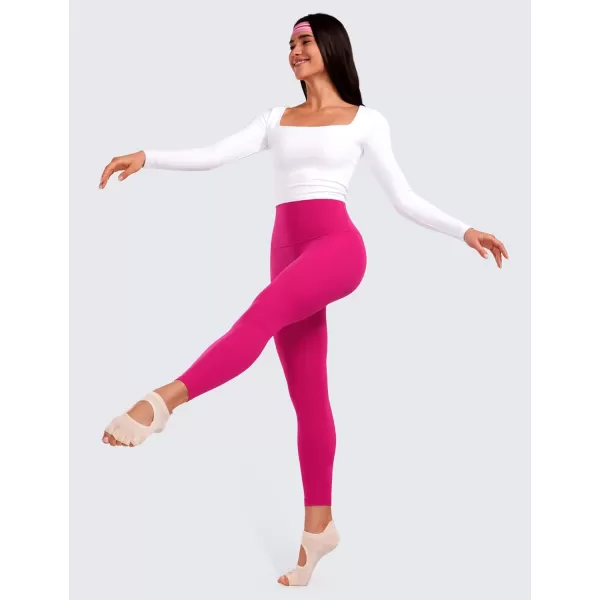 CRZ YOGA Super High Waisted Butterluxe Workout Leggings 25 28  Over Belly Buttery Soft Full Length Yoga Pants for WomenGranita Pink