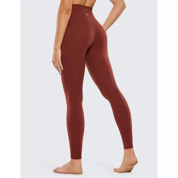 CRZ YOGA Super High Waisted Butterluxe Workout Leggings 25 28  Over Belly Buttery Soft Full Length Yoga Pants for WomenJujube Brown