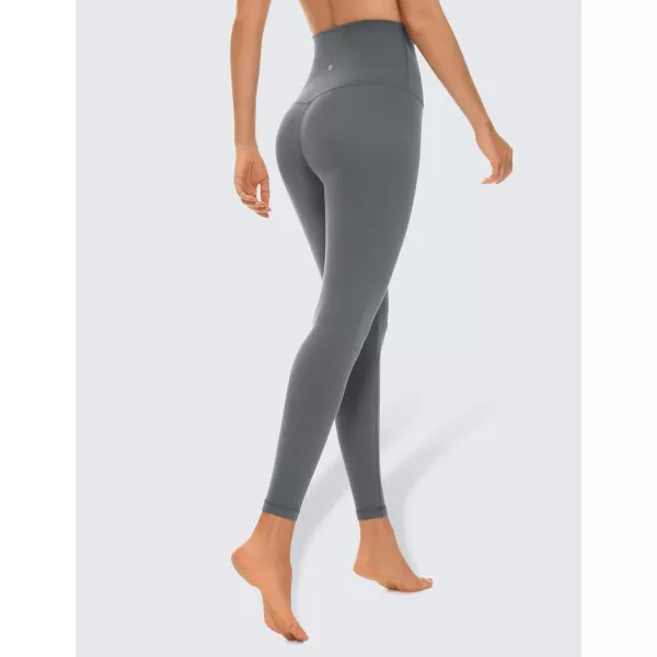 CRZ YOGA Super High Waisted Butterluxe Workout Leggings 25 28  Over Belly Buttery Soft Full Length Yoga Pants for WomenLava Smoke Grey