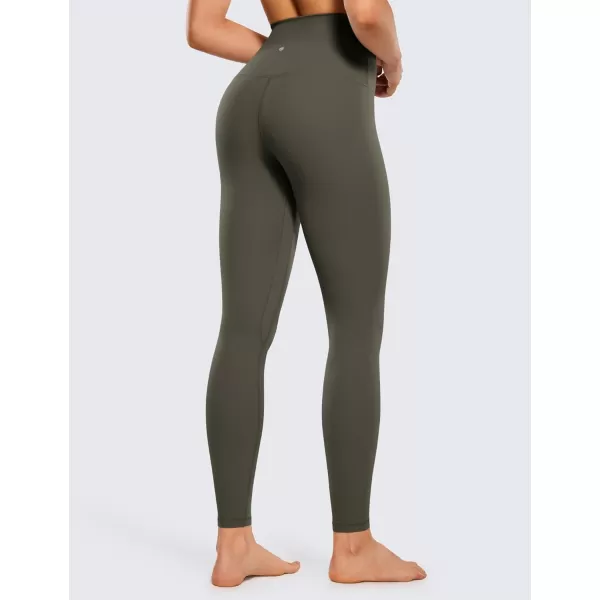 CRZ YOGA Super High Waisted Butterluxe Workout Leggings 25 28  Over Belly Buttery Soft Full Length Yoga Pants for WomenLight Army Green