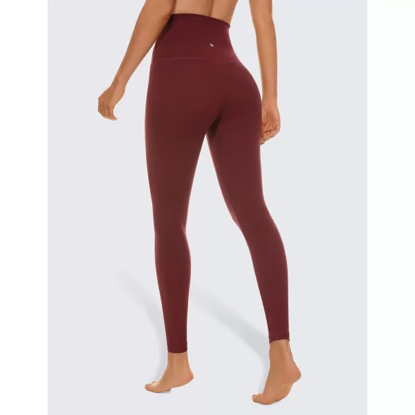 CRZ YOGA Super High Waisted Butterluxe Workout Leggings 25 28  Over Belly Buttery Soft Full Length Yoga Pants for WomenNoctilucence Red