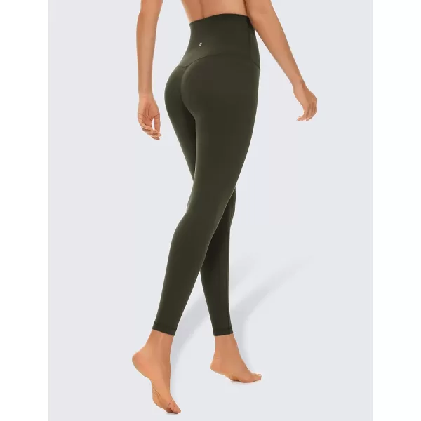 CRZ YOGA Super High Waisted Butterluxe Workout Leggings 25 28  Over Belly Buttery Soft Full Length Yoga Pants for WomenOlive Green