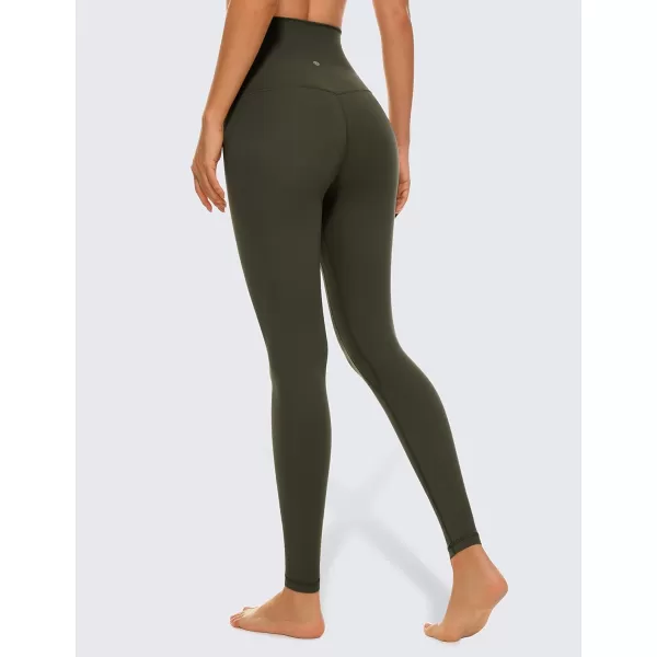 CRZ YOGA Super High Waisted Butterluxe Workout Leggings 25 28  Over Belly Buttery Soft Full Length Yoga Pants for WomenOlive Green