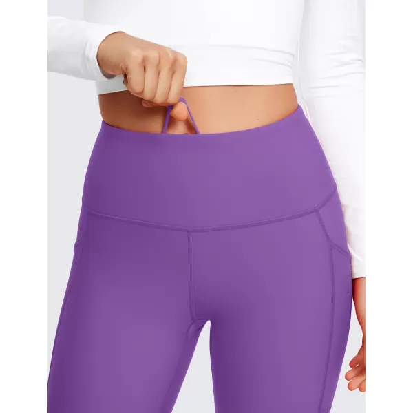 CRZ YOGA Thermal Fleece Lined Leggings Women 25  High Waisted Winter Workout Hiking Pants with Pockets Warm Running TightsRoyal Lilac