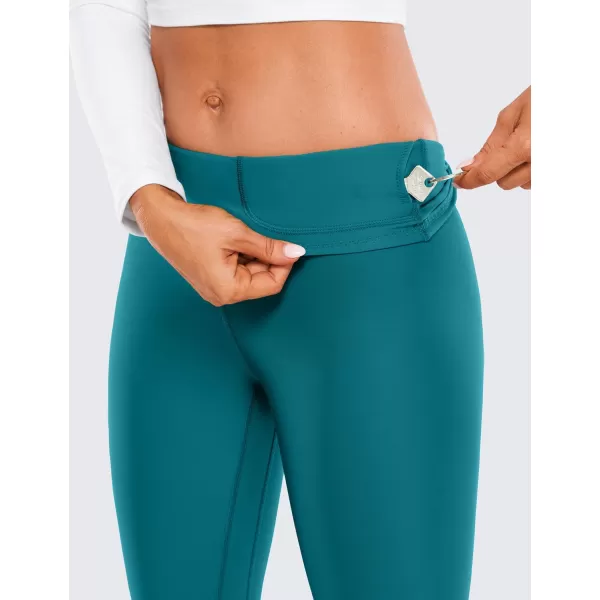 CRZ YOGA Thermal Fleece Lined Leggings Women 28  Winter Warm Workout Hiking Pants High Waisted Yoga Tights Full LengthGreen Jade