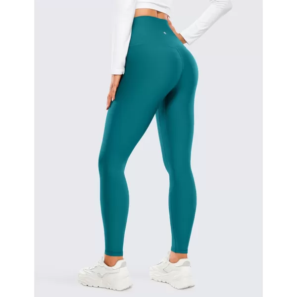 CRZ YOGA Thermal Fleece Lined Leggings Women 28  Winter Warm Workout Hiking Pants High Waisted Yoga Tights Full LengthGreen Jade