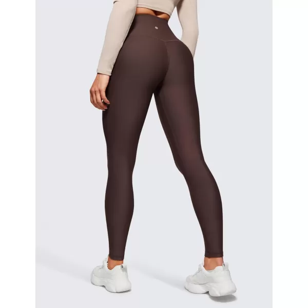 CRZ YOGA Thermal Fleece Lined Leggings Women 28  Winter Warm Workout Hiking Pants High Waisted Yoga Tights Full LengthHot Fudge Brown