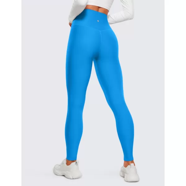 CRZ YOGA Thermal Fleece Lined Leggings Women 28  Winter Warm Workout Hiking Pants High Waisted Yoga Tights Full LengthMadagascar Blue