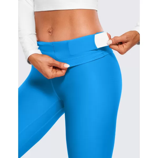 CRZ YOGA Thermal Fleece Lined Leggings Women 28  Winter Warm Workout Hiking Pants High Waisted Yoga Tights Full LengthMadagascar Blue