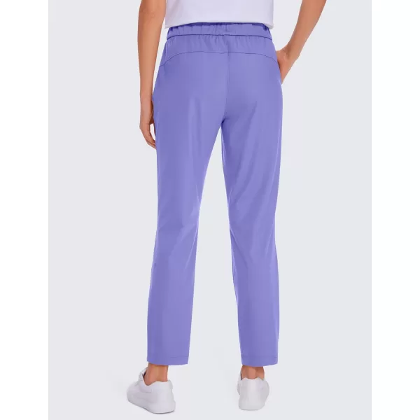 CRZ YOGA Womens 4Way Stretch Ankle Golf Pants  78 Dress Work Pants Pockets Athletic Travel Casual Lounge WorkoutDark Lavender Purple