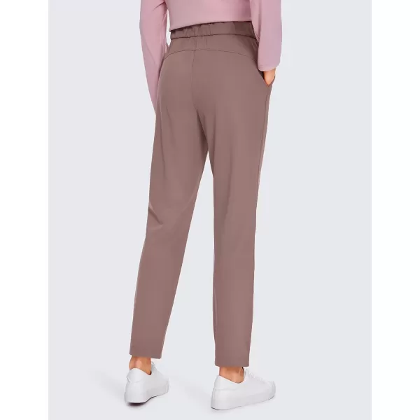 CRZ YOGA Womens 4Way Stretch Athletic Golf Pants  High Waisted Sweatpants Pockets Trave Lounge Workout Casual Work Trousers27 inches Geranyl