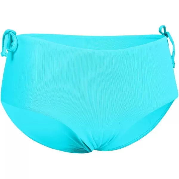 CRZ YOGA Womens Bikini Bottoms Full Coverage Bathing Swimsuit Bottom Adjustable Ruched Side Tie Swim BriefsTurquoise