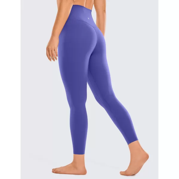 CRZ YOGA Womens Brushed Naked Feeling Workout Leggings 25  28 High Waisted Gym Compression Tummy Control Yoga PantsMystic Violet