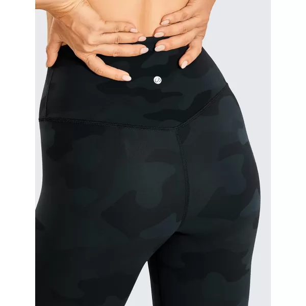 CRZ YOGA Womens Brushed Naked Feeling Workout Leggings 25  28 High Waisted Gym Compression Tummy Control Yoga PantsSpruce Camouflage