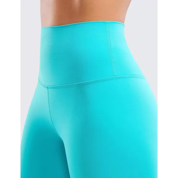 CRZ YOGA Womens ButterLuxe Biker Shorts 6 Inches  High Waisted Workout Running Volleyball Spandex Yoga ShortsNeon Spectral Blue