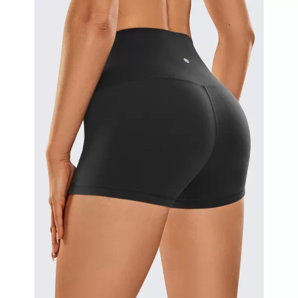 CRZ YOGA Womens Butterluxe Biker Shorts 25  4  6  8  High Waisted Booty Workout Volleyball Yoga SpandexBlack