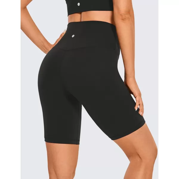 CRZ YOGA Womens Butterluxe Biker Shorts 25  4  6  8  High Waisted Booty Workout Volleyball Yoga SpandexBlack