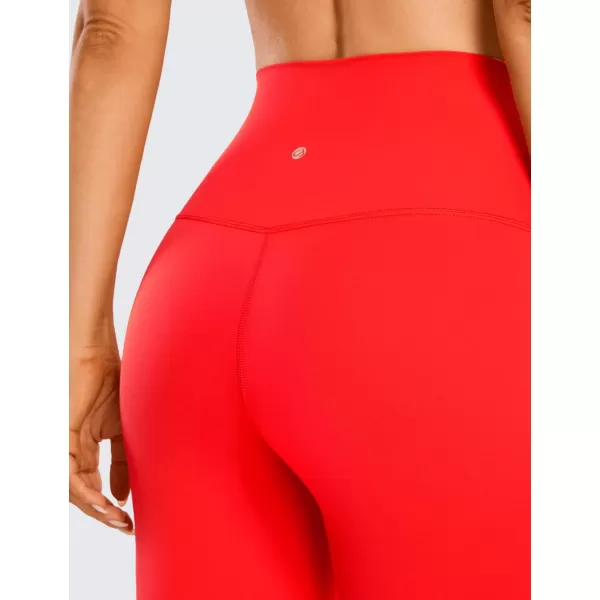 CRZ YOGA Womens Butterluxe Biker Shorts 25  4  6  8  High Waisted Booty Workout Volleyball Yoga SpandexDark Red