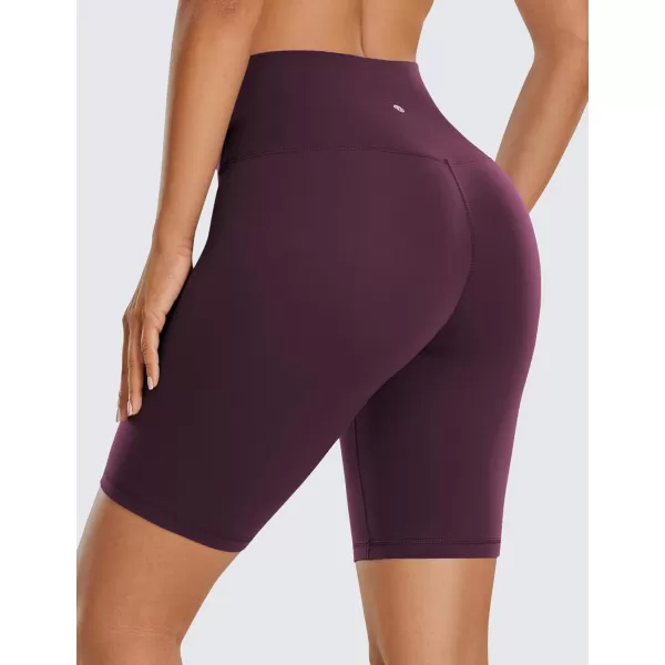 CRZ YOGA Womens Butterluxe Biker Shorts 25  4  6  8  High Waisted Booty Workout Volleyball Yoga SpandexDeep Purple