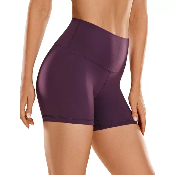 CRZ YOGA Womens Butterluxe Biker Shorts 25  4  6  8  High Waisted Booty Workout Volleyball Yoga SpandexDeep Purple