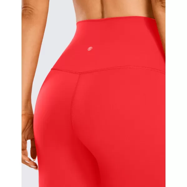 CRZ YOGA Womens Butterluxe Biker Shorts 25  4  6  8  High Waisted Booty Workout Volleyball Yoga SpandexDeep Red