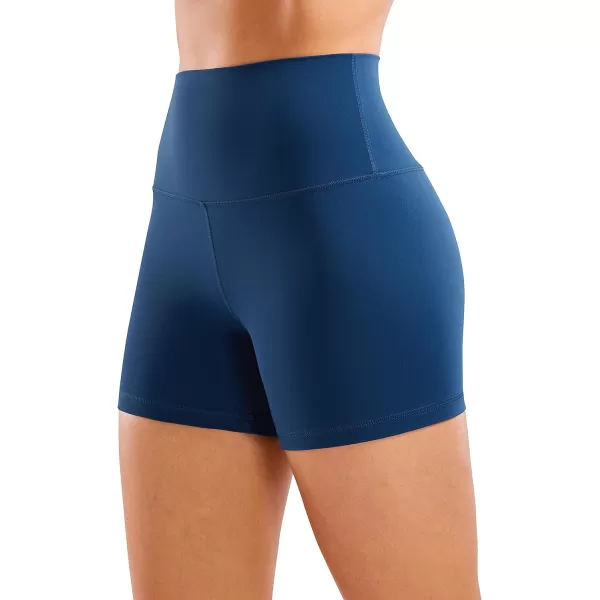 CRZ YOGA Womens Butterluxe Biker Shorts 25  4  6  8  High Waisted Booty Workout Volleyball Yoga SpandexFrench Navy