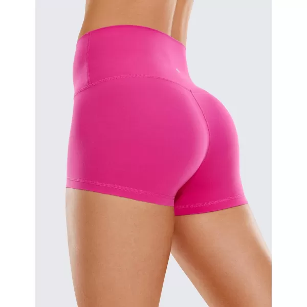 CRZ YOGA Womens Butterluxe Biker Shorts 25  4  6  8  High Waisted Booty Workout Volleyball Yoga SpandexHibiscus Purple