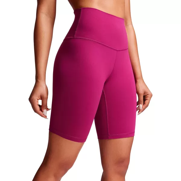 CRZ YOGA Womens Butterluxe Biker Shorts 25  4  6  8  High Waisted Booty Workout Volleyball Yoga SpandexMagenta Purple