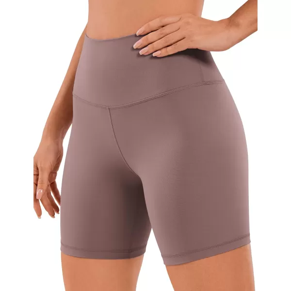 CRZ YOGA Womens Butterluxe Biker Shorts 25  4  6  8  High Waisted Booty Workout Volleyball Yoga SpandexMauve