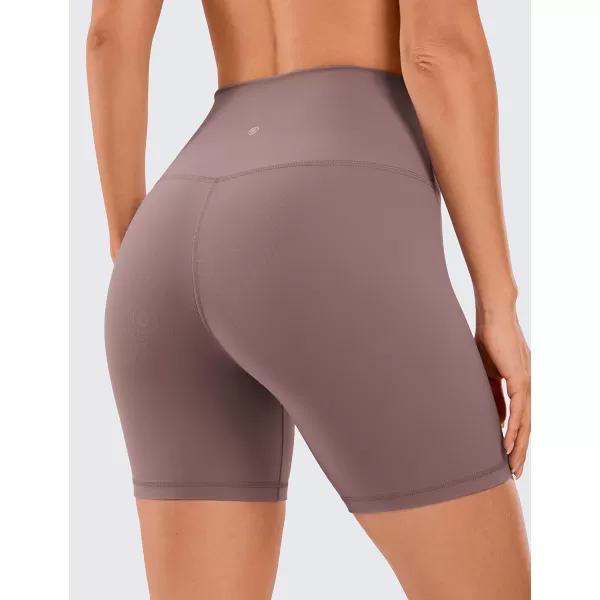 CRZ YOGA Womens Butterluxe Biker Shorts 25  4  6  8  High Waisted Booty Workout Volleyball Yoga SpandexMauve