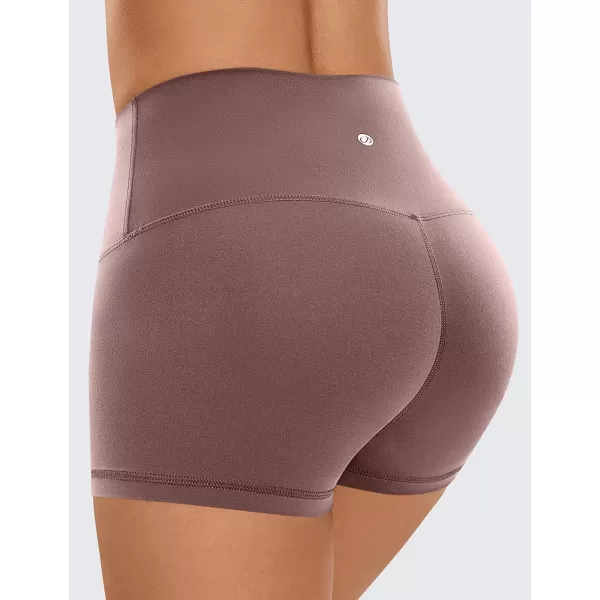 CRZ YOGA Womens Butterluxe Biker Shorts 25  4  6  8  High Waisted Booty Workout Volleyball Yoga SpandexMauve