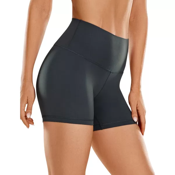 CRZ YOGA Womens Butterluxe Biker Shorts 25  4  6  8  High Waisted Booty Workout Volleyball Yoga SpandexMelanite