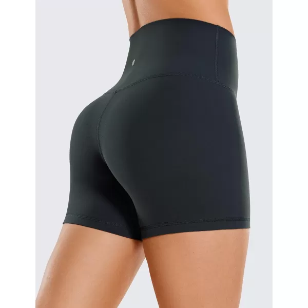 CRZ YOGA Womens Butterluxe Biker Shorts 25  4  6  8  High Waisted Booty Workout Volleyball Yoga SpandexMelanite