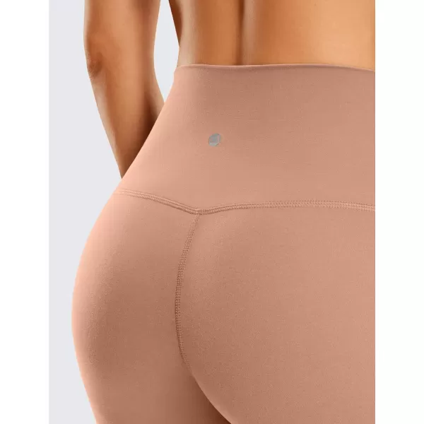 CRZ YOGA Womens Butterluxe Biker Shorts 25  4  6  8  High Waisted Booty Workout Volleyball Yoga SpandexMocha Mousse