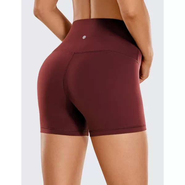 CRZ YOGA Womens Butterluxe Biker Shorts 25  4  6  8  High Waisted Booty Workout Volleyball Yoga SpandexNoctilucence Red