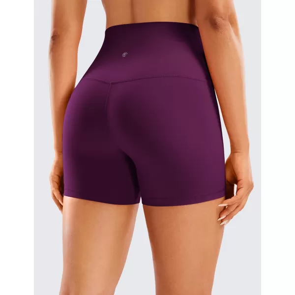 CRZ YOGA Womens Butterluxe Biker Shorts 25  4  6  8  High Waisted Booty Workout Volleyball Yoga SpandexPlum Magenta