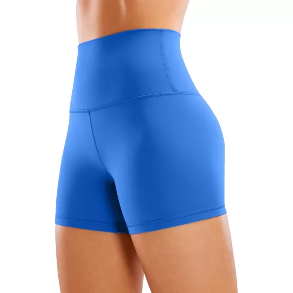 CRZ YOGA Womens Butterluxe Biker Shorts 25  4  6  8  High Waisted Booty Workout Volleyball Yoga SpandexSparkle Blue