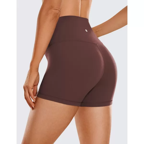 CRZ YOGA Womens Butterluxe Biker Shorts 25  4  6  8  High Waisted Booty Workout Volleyball Yoga SpandexTaupe