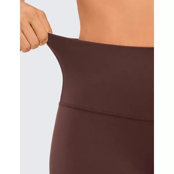 CRZ YOGA Womens Butterluxe Biker Shorts 25  4  6  8  High Waisted Booty Workout Volleyball Yoga SpandexTaupe