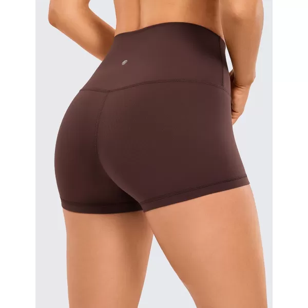 CRZ YOGA Womens Butterluxe Biker Shorts 25  4  6  8  High Waisted Booty Workout Volleyball Yoga SpandexTaupe