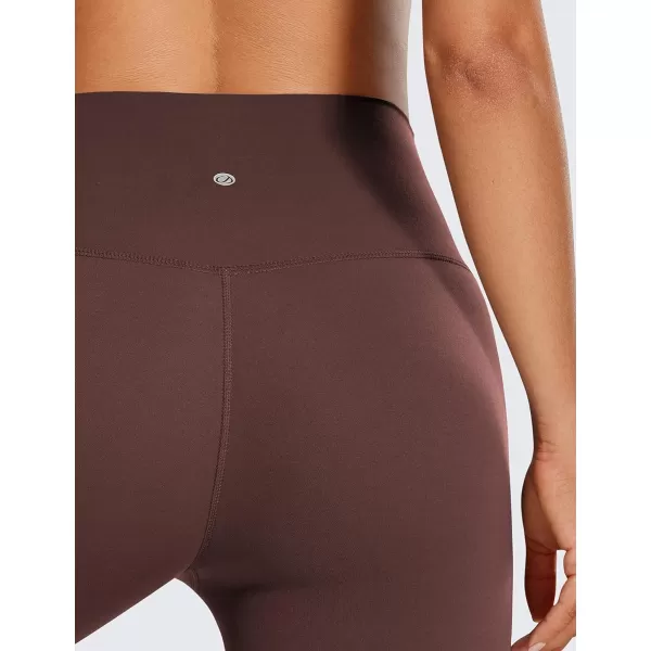 CRZ YOGA Womens Butterluxe Biker Shorts 25  4  6  8  High Waisted Booty Workout Volleyball Yoga SpandexTaupe