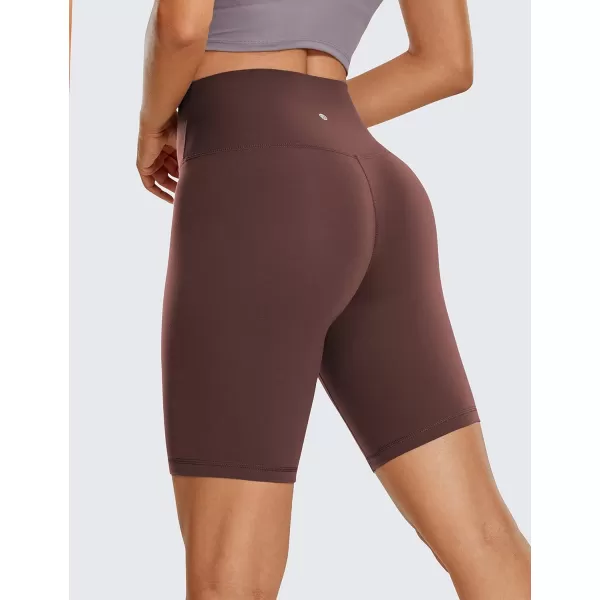 CRZ YOGA Womens Butterluxe Biker Shorts 25  4  6  8  High Waisted Booty Workout Volleyball Yoga SpandexTaupe